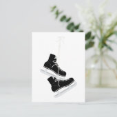 Ice Hockey-Schaatsen Briefkaart (Staand voorkant)