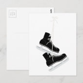 Ice Hockey-Schaatsen Briefkaart (Voorkant / Achterkant)