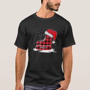 Ice Hockey Schaatsen Red Pset Group kerstparty T-shirt