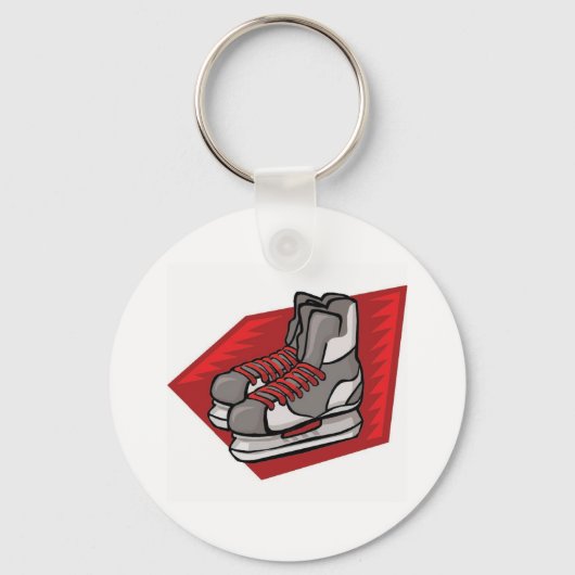 Ice Hockey-Schaatsen Sleutelhanger (Voorkant)
