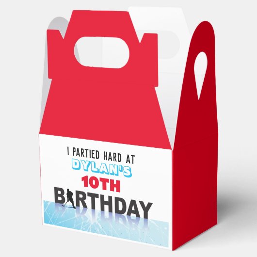 ICE HOCKEY SCHAATSEN Verjaardagsfeestje Loot Snoep Bedankdoosjes (Geopend)