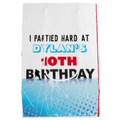 ICE HOCKEY SCHAATSEN Verjaardagsfeestje Loot Snoep Medium Cadeauzakje (Achterkant)