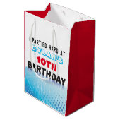 ICE HOCKEY SCHAATSEN Verjaardagsfeestje Loot Snoep Medium Cadeauzakje (Achterkant Gekanteld)