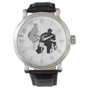 Ice Hockey Season - Goalie en Forward Horloge