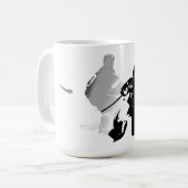 Ice Hockey Season - Goalie en Forward Koffiemok (Voorkant links)