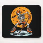 Ice Hockey Skeleton Soky Boys Halloween Hockey Pla Muismat (Voorkant)