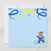 Ice Hockey Skypen Birthday Party Kaart (Achterkant)