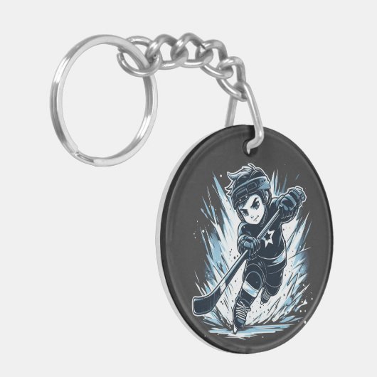 Ice Hockey Sleutelhanger (Voorkant Links)