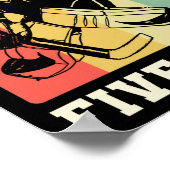 Ice Hockey sluit uw team met vijf hosts Poster (Hoek)