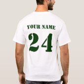 Ice Hockey Sniper T-Shirt met Naam en Aantal (Achterkant)