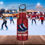 Ice Hockey, speciaal gepersonaliseerd Kinder Roest Waterfles<br><div class="desc">Speciaal ontwerp voor uw kleine atleten en sportfans.</div>