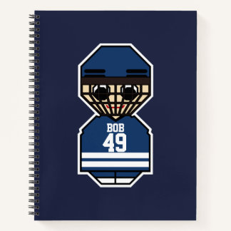 Ice hockey speler notitieboek