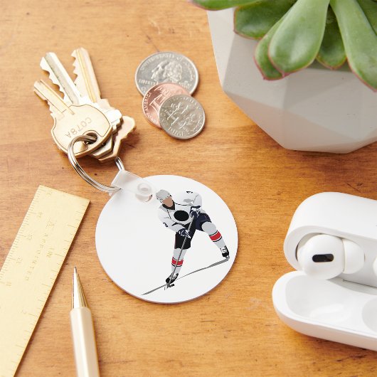 Ice Hockey Speler Sleutelhanger