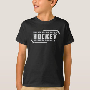 Ice Hockey Speler Stick Puck Team Sport Gift Idee T-shirt