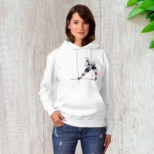 Ice Hockey Speler Vrouwen Hoodie