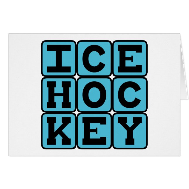 Ice Hockey, sport (Voorkant Horizontaal)