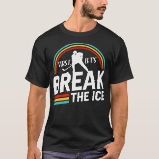 Ice Hockey Sportspeler Lover Pun T-shirt