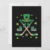 Ice Hockey St Patricks Day Cute Gift Goalie Clover Kaart (Voorkant)