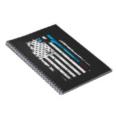Ice Hockey Stick US American Flag Notitieboek (Rechterzijde)