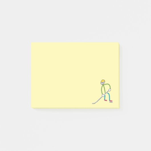 Ice Hockey Stickman Post-it® Notes (Voorkant)