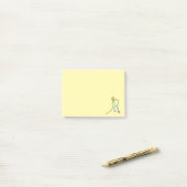 Ice Hockey Stickman Post-it® Notes (Op bureau)