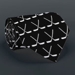 Ice Hockey Sticks Pattern Black Background Stropdas<br><div class="desc">Ice Hockey Sticks Pattern Black Background stropdas</div>