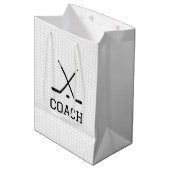 Ice Hockey Sticks Puck Net Team Speler Coach Medium Cadeauzakje (Voorkant Gekanteld)