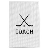 Ice Hockey Sticks Puck Net Team Speler Coach Medium Cadeauzakje (Voorkant)