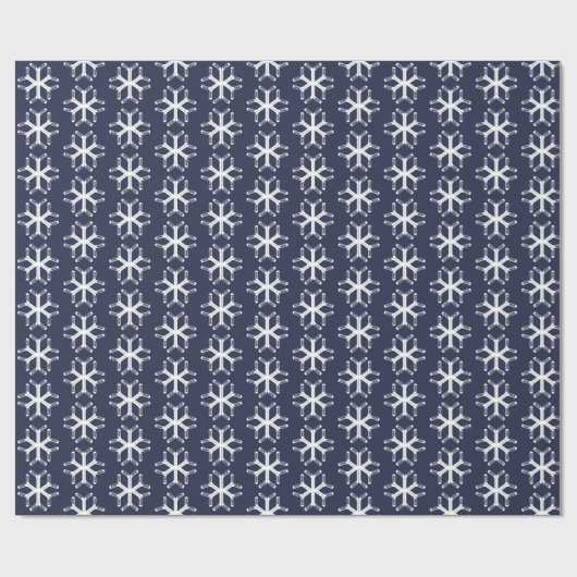 Ice Hockey Sticks Snowflake Pattern Gift Wrap Cadeaupapier (Vlak)