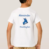 Ice Hockey t-shirt Favoriet seizoen blauw (Achterkant)