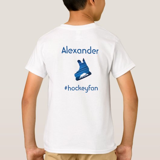 Ice Hockey t-shirt Favoriet seizoen blauw (Achterkant)