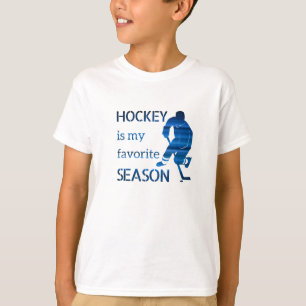 Ice Hockey t-shirt Favoriet seizoen blauw
