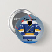 Ice Hockey Team Jersey Button (Voorkant /achterkant)