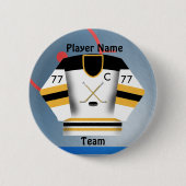 Ice Hockey Team Jersey Button (Voorkant)