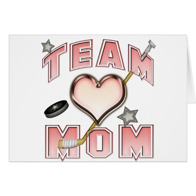 Ice Hockey Team mama (Voorkant Horizontaal)