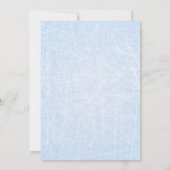 Ice Hockey Thema Bar Mitzvah Uitnodiging (Achterkant)