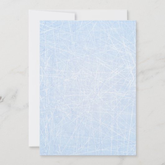 Ice Hockey Thema Bar Mitzvah Uitnodiging (Achterkant)