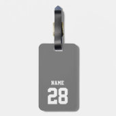 Ice Hockey Theme Bagagelabel (Achterkant verticaal)