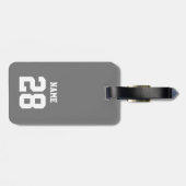 Ice Hockey Theme Bagagelabel (Achterkant horizontaal)