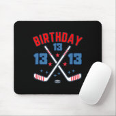 Ice Hockey Thirteen Birthday Boy 13th Party Boys A Muismat (Met muis)