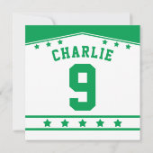 Ice Hockey Thmed Jersey Party nodigt Sjabloon uit Kaart (Achterkant)