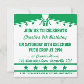 Ice Hockey Thmed Jersey Party nodigt Sjabloon uit Kaart (Voorkant)