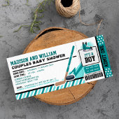Ice hockey Ticket Pass Baby shower Kaart