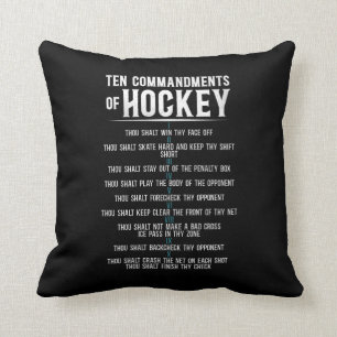 Ice Hockey Tien Geboden van Hockey  Kussen