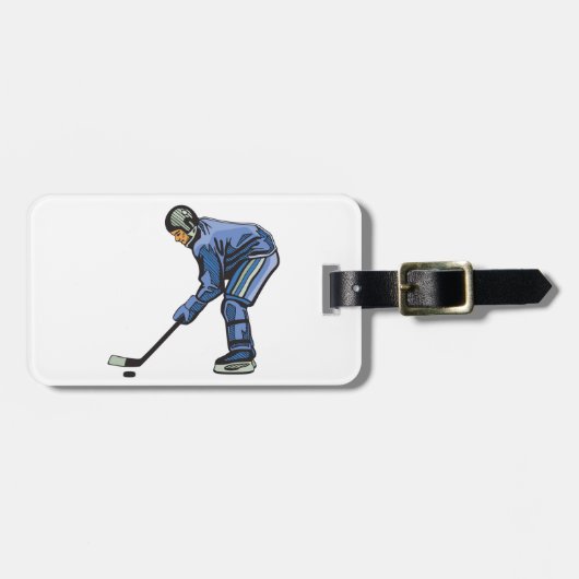 Ice Hockey Tijd Bagagelabels (Voorkant horizontaal)