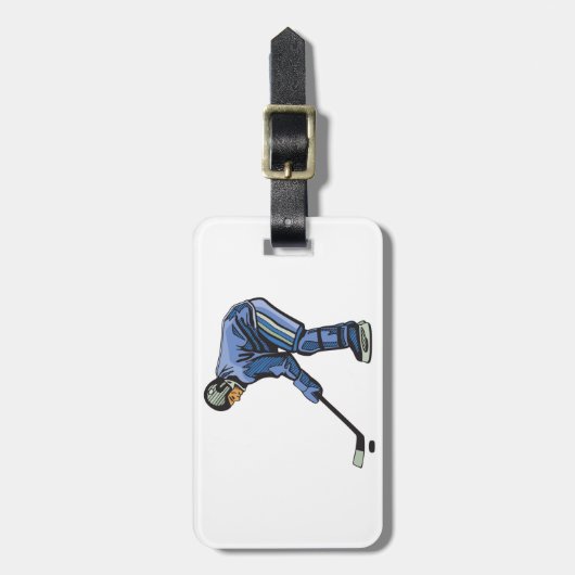 Ice Hockey Tijd Bagagelabels (Voorkant verticaal)