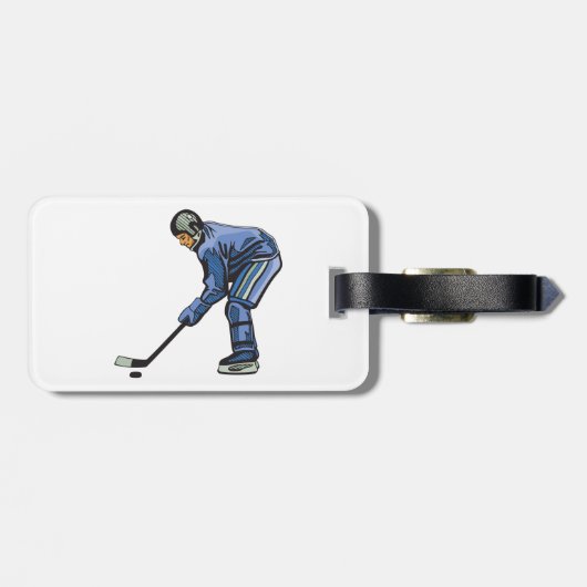 Ice Hockey Tijd Bagagelabels (Achterkant horizontaal)