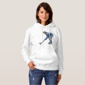 Ice Hockey Tijd Vrouwen Hoodie (Voorkant volledig)