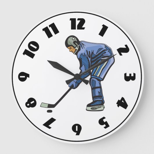 Ice Hockey Time Clock Grote Klok (Voorkant)