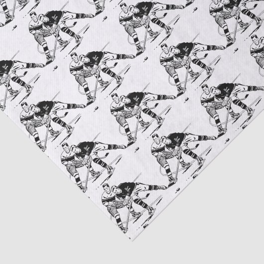 Ice hockey tissuepapier (Detail)